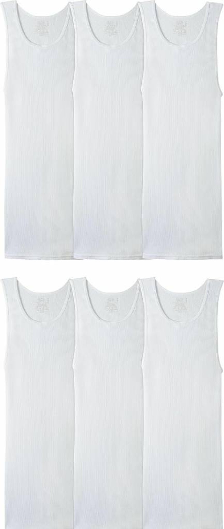 Fruit of the Loom Men's Moisture-Wicking A-Shirt - Sleeveless Tag-Free Comfort Fit Tank Top