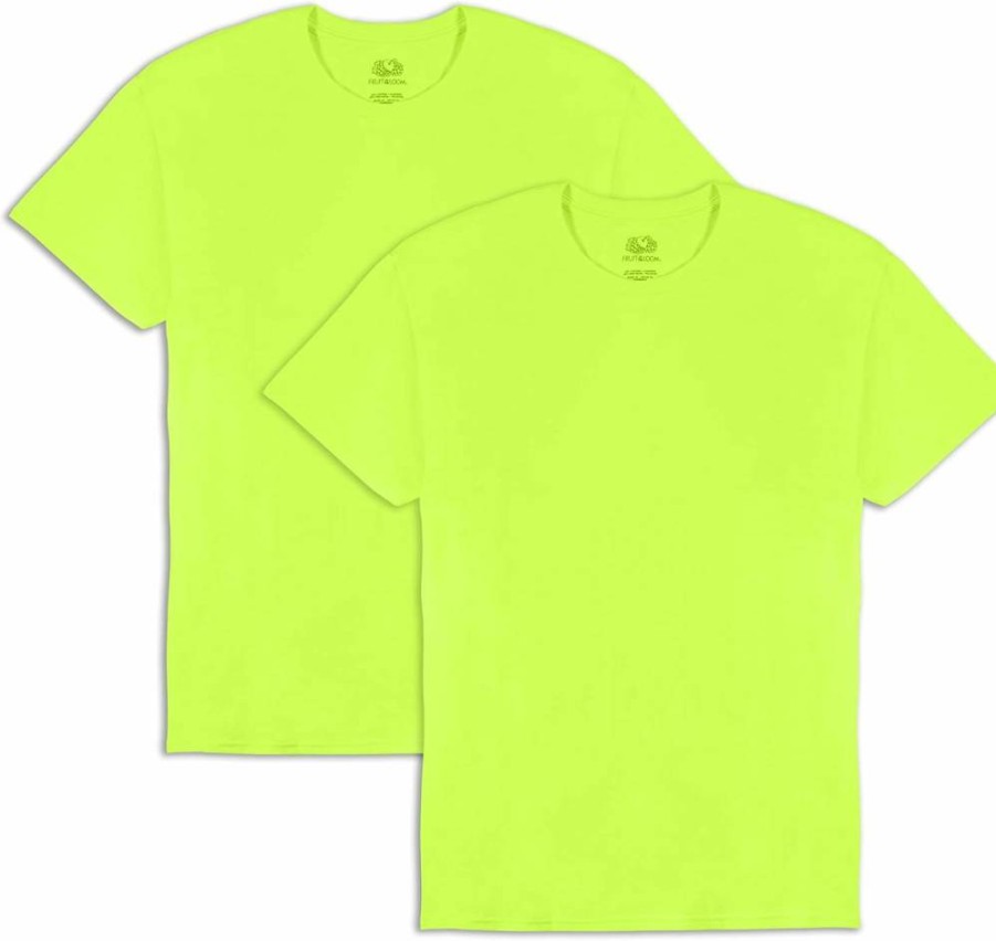 Fruit of the Loom Men's Eversoft Cotton T-Shirts - Breathable, Moisture-Wicking, Odor Control Tees for Men (Sizes S-4X)