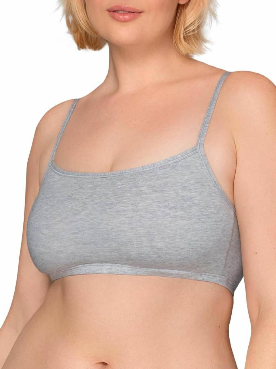 Fruit of the Loom Women's Cotton Sports Bra - Comfortable Spaghetti Strap Activewear for All-Day Wear