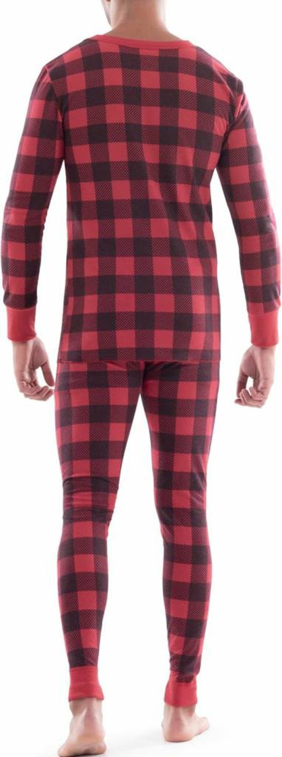 Fruit of the Loom Men's Eco-Friendly Recycled Cotton Waffle Thermal Underwear Set - Top & Bottom