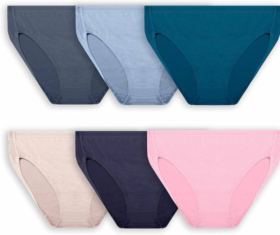 Fruit of the Loom Women's ComfortSoft Microfiber Panties - Breathable Underwear for Everyday Wear (Regular & Plus Size Options)