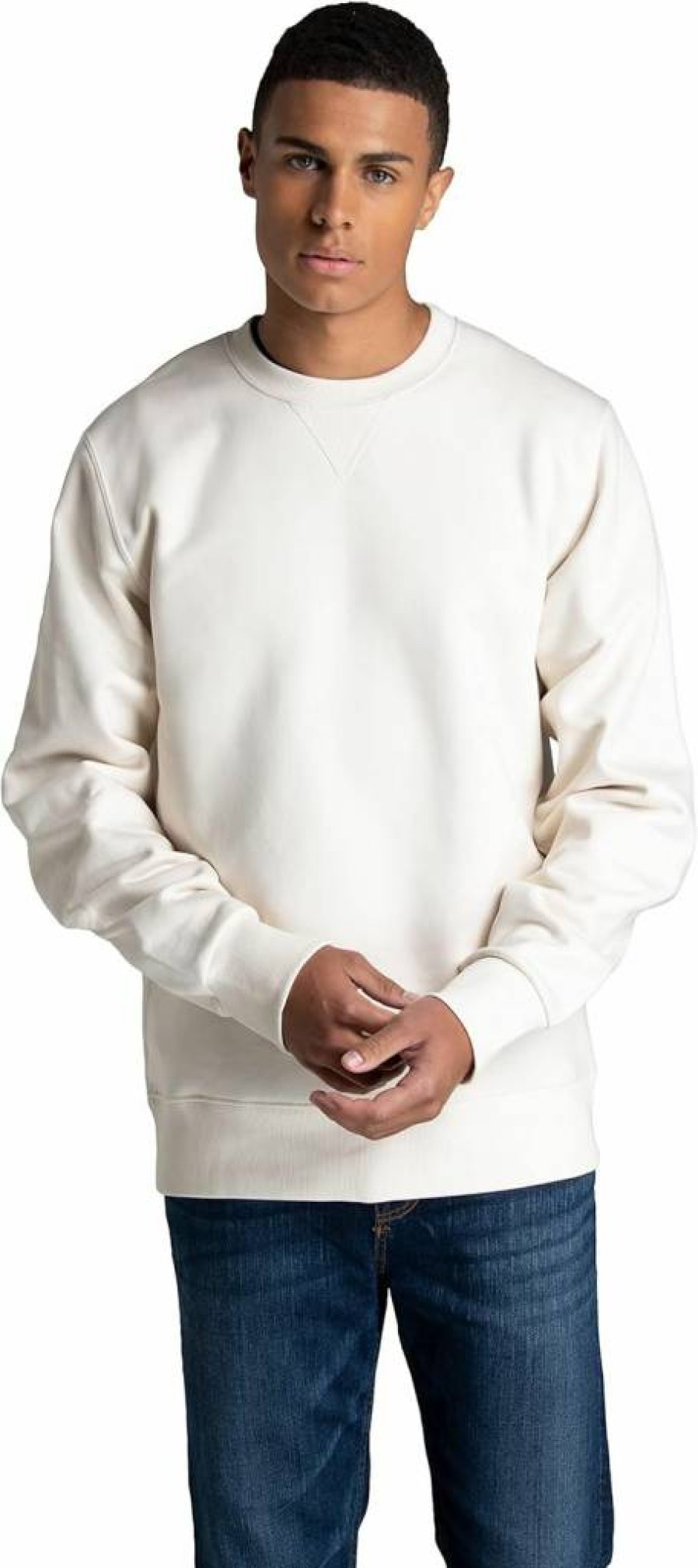 Fruit of the Loom Men's Sweet Cream Fleece Crewneck Sweatshirt & Hoodie - Soft Cotton Blend, Sizes S-2X, Medium
