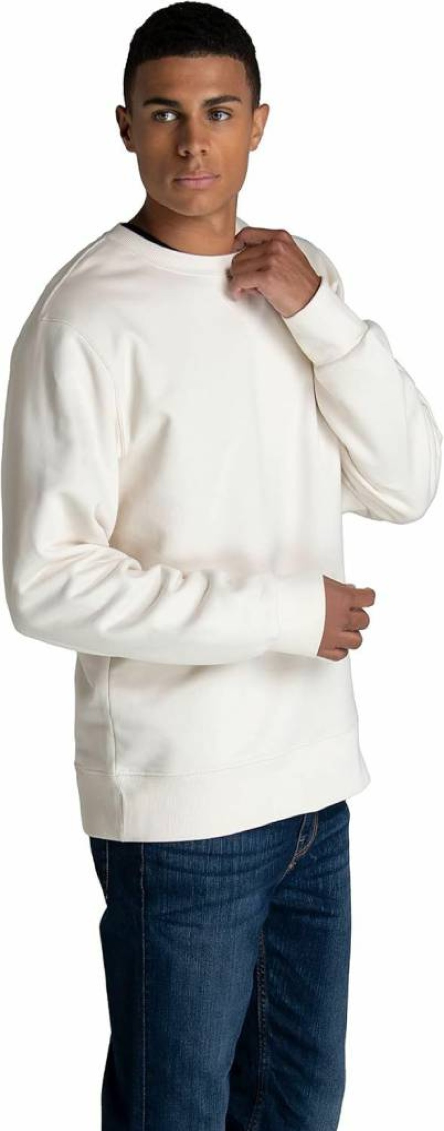Fruit of the Loom Men's Sweet Cream Fleece Crewneck Sweatshirt & Hoodie - Soft Cotton Blend, Sizes S-2X, Medium