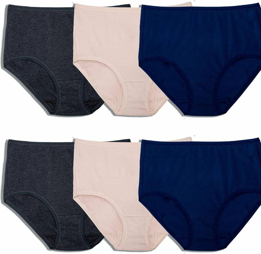 Fruit of the Loom Women's 360° Plus Size Underwear - High Performance Stretch for Ultimate Comfort