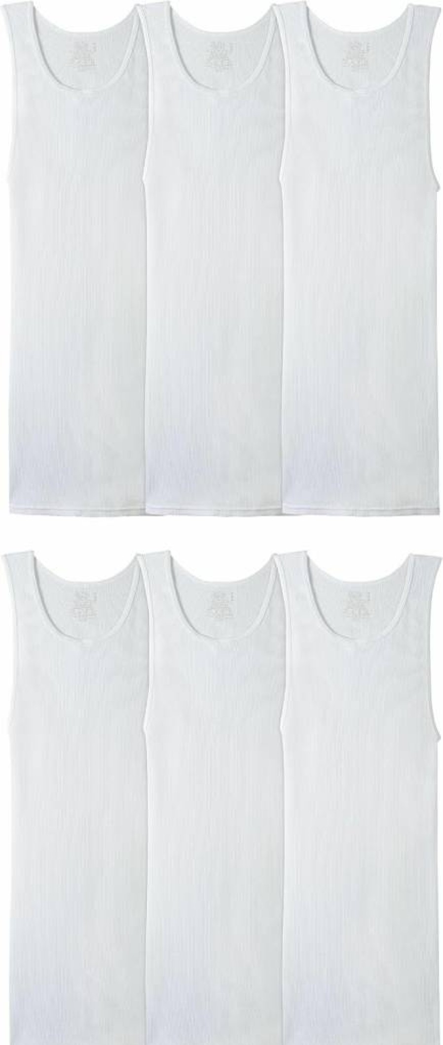 Fruit of the Loom Men's Moisture-Wicking A-Shirt Sleeveless Undershirt - Tag-Free Comfort Fit