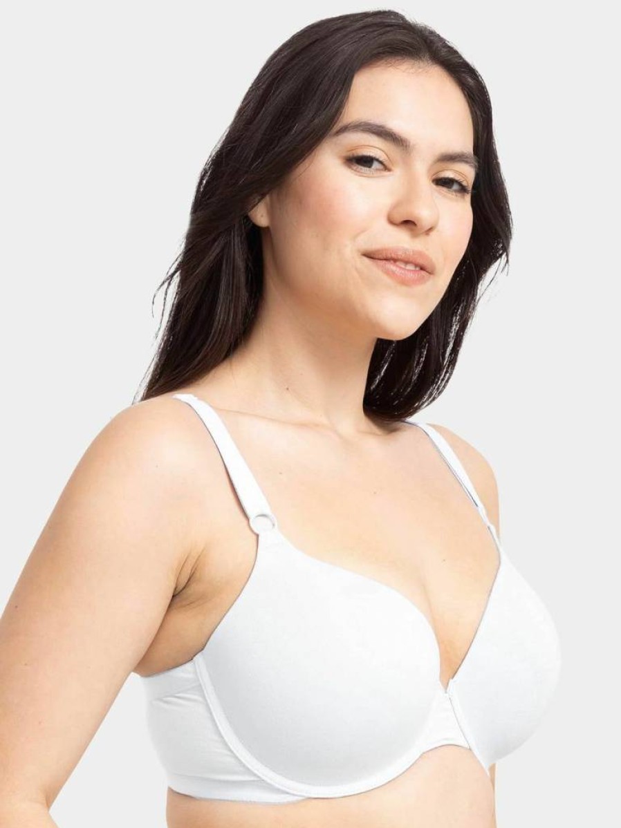 Fruit of the Loom Women's Ultra-Soft Smooth Cotton T-Shirt Bra 3-Pack - Seamless Comfort for Everyday Wear