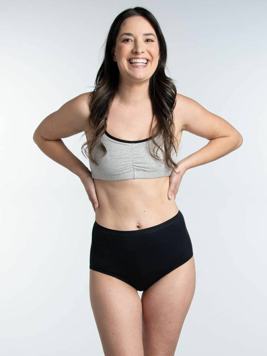 Fruit of the Loom Women's ComfortSoft Black Cotton Briefs - Soft Breathable Underwear for Everyday Wear