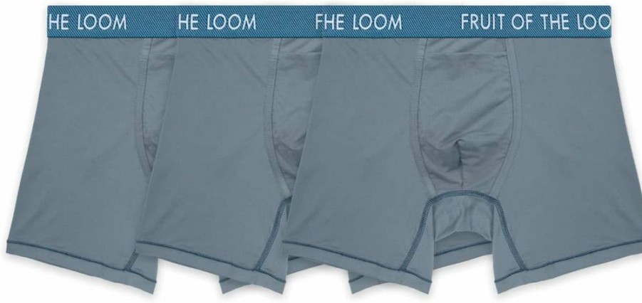Fruit of the Loom Men's Boxer Briefs - Lightweight, Breathable, Quick-Dry & Odor Control Underwear for Comfort