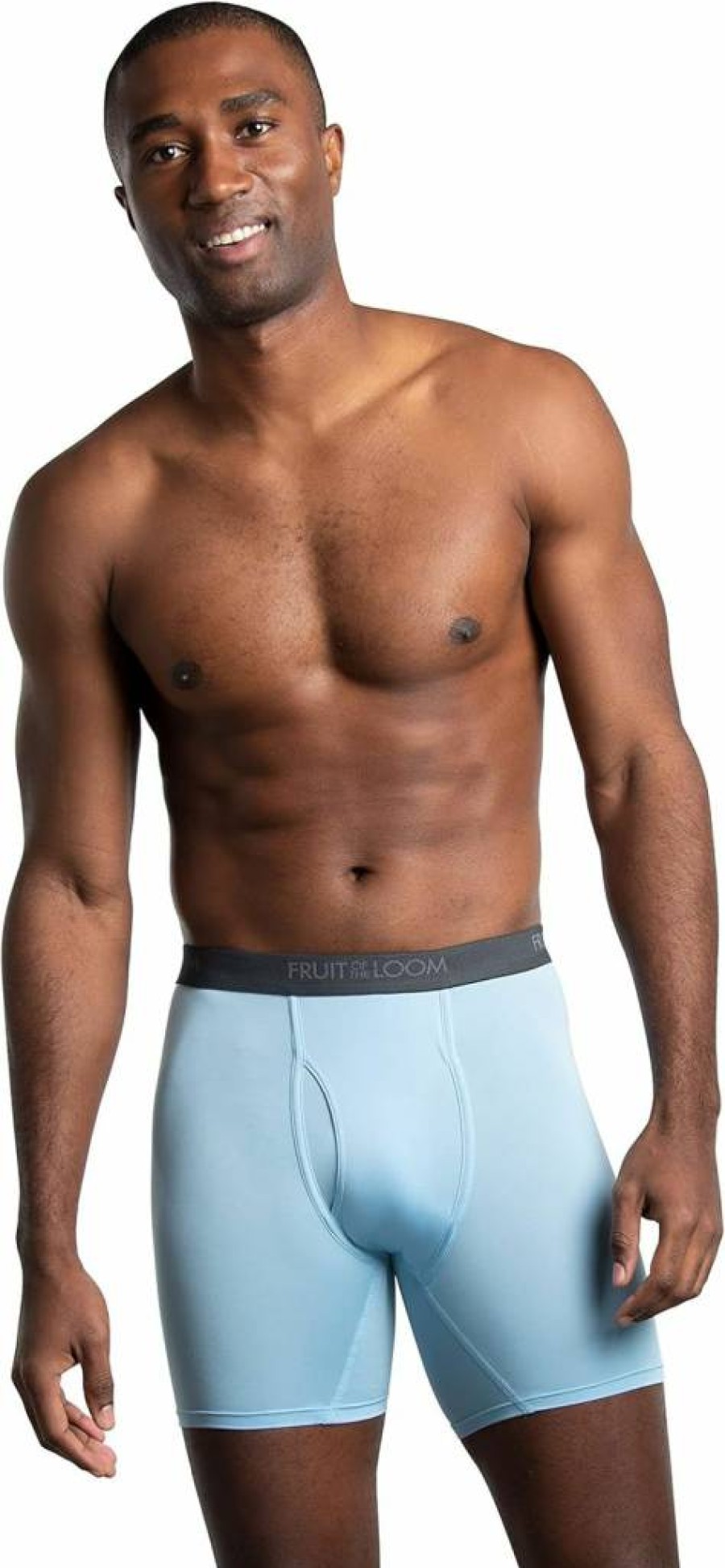 Fruit of the Loom Men's Micro Stretch Boxer Briefs - Lightweight, Moisture Wicking & Flexible Underwear for Active Comfort