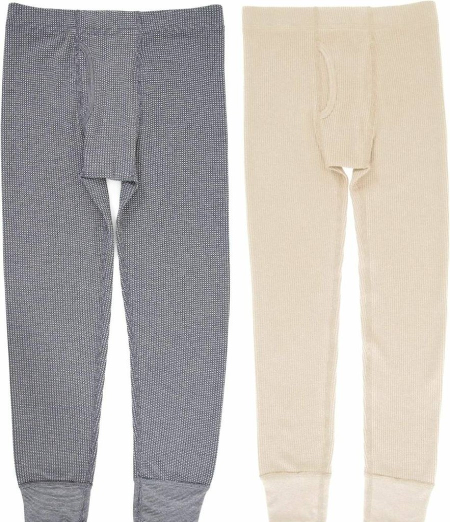 Fruit Of The Loom Boys' Thermal Underwear 2-Pack Waffle Knit Long Johns