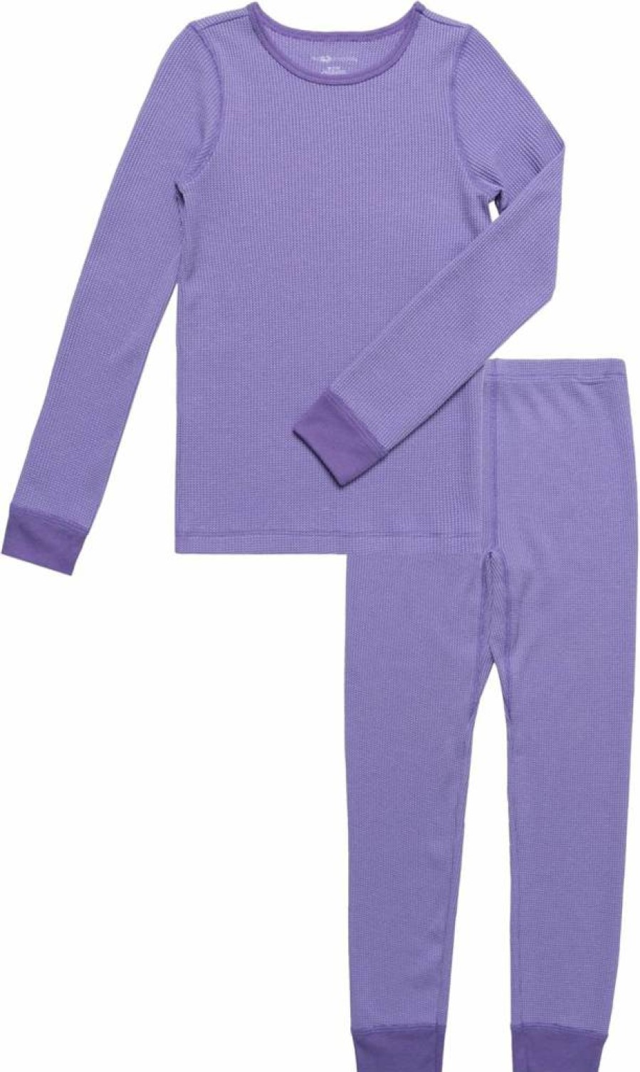 Fruit of the Loom Girls' Thermal Underwear Set - Soft Waffle-Knit Winter Base Layer Top & Bottom