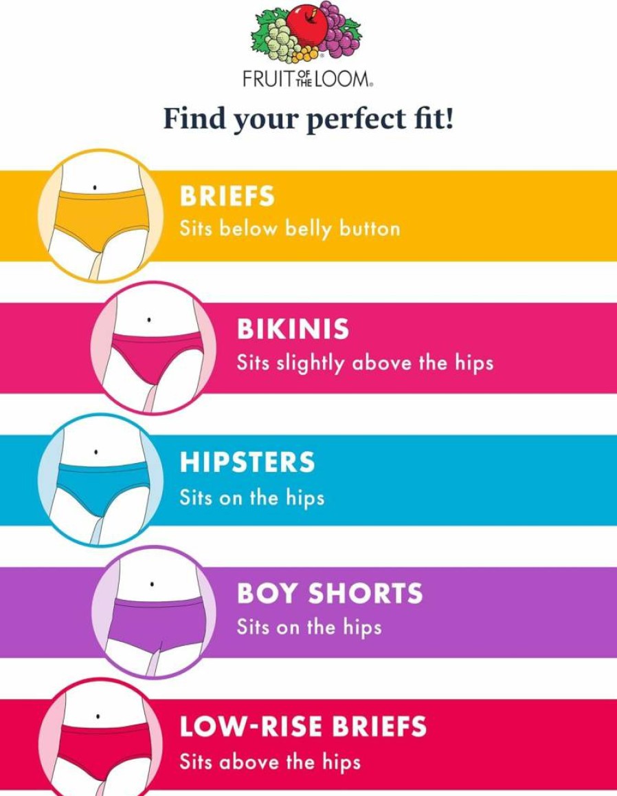 Fruit of the Loom Girls' Soft Breathable Cotton Underwear - Comfortable Kids' Panties for All-Day Wear