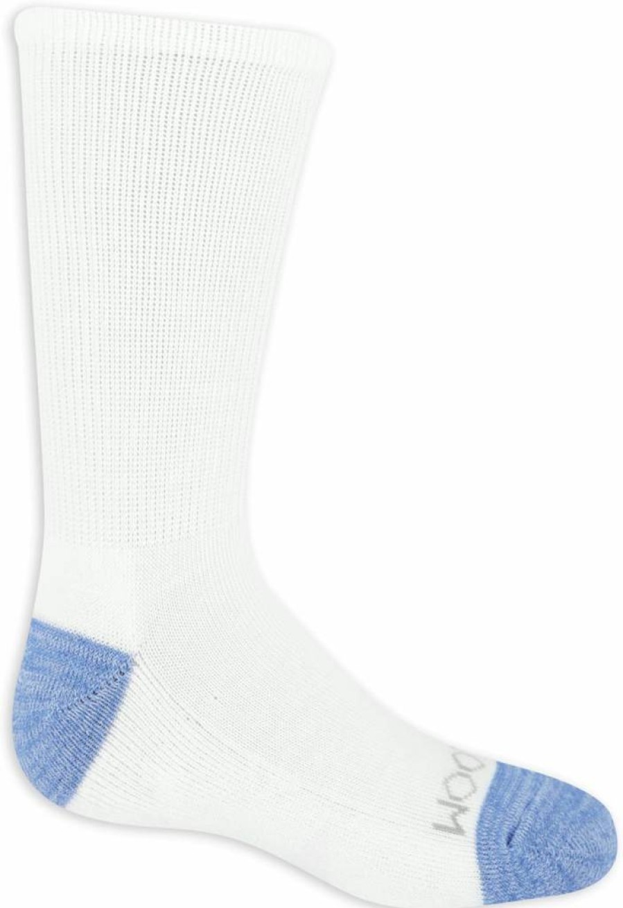 Fruit Of The Loom Girls' Athletic Crew Socks 10-Pack - Breathable Everyday Sports Socks for Kids