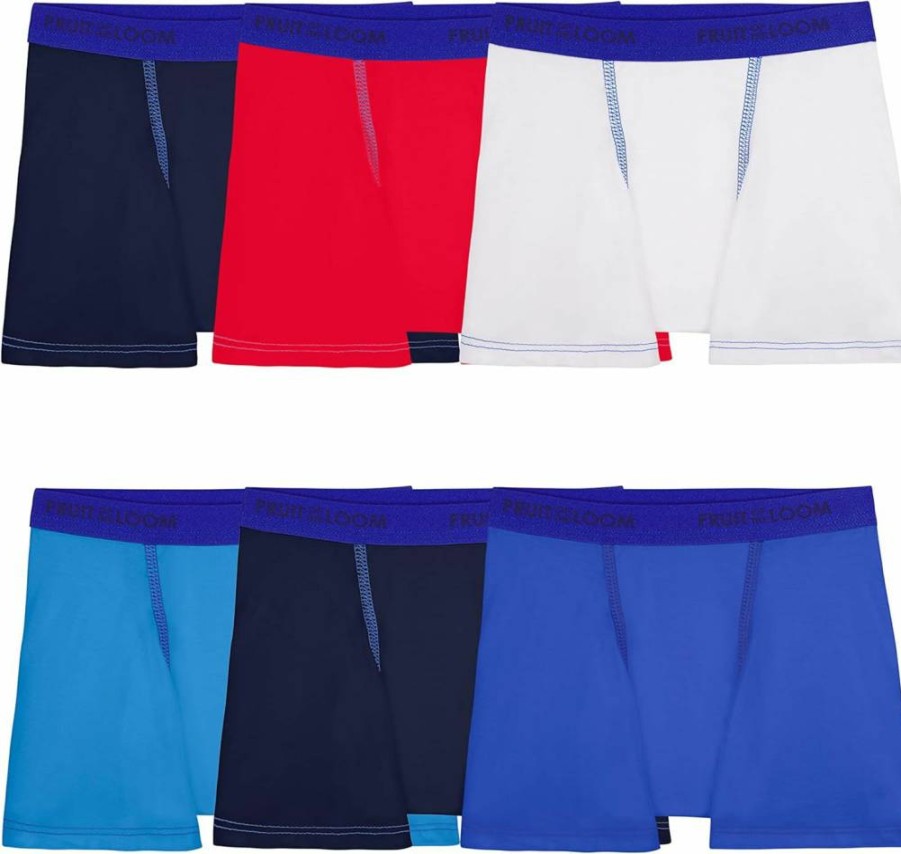 Fruit of the Loom Boys' Stretch Boxer Briefs - Soft 360° Comfort Underwear for Active Kids