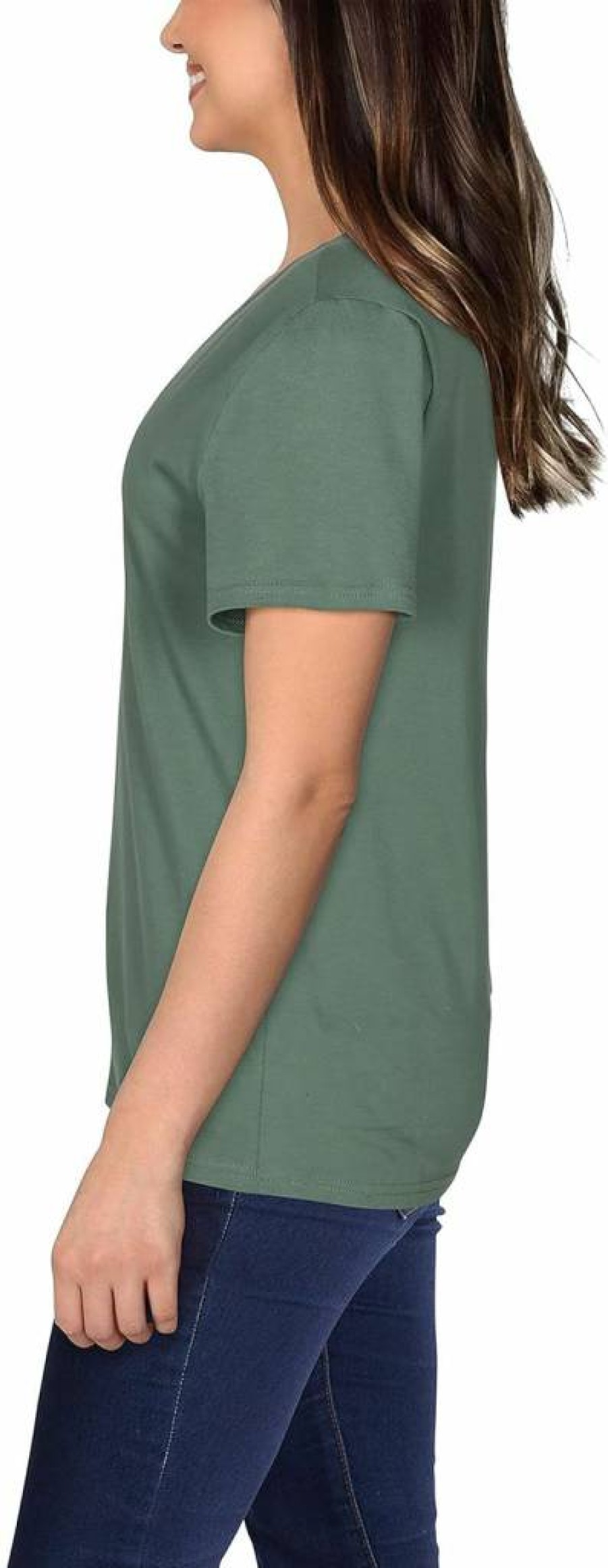 Fruit of the Loom Women's Pima Cotton Short Sleeve T-Shirt - Soft Comfort Crewneck Tee