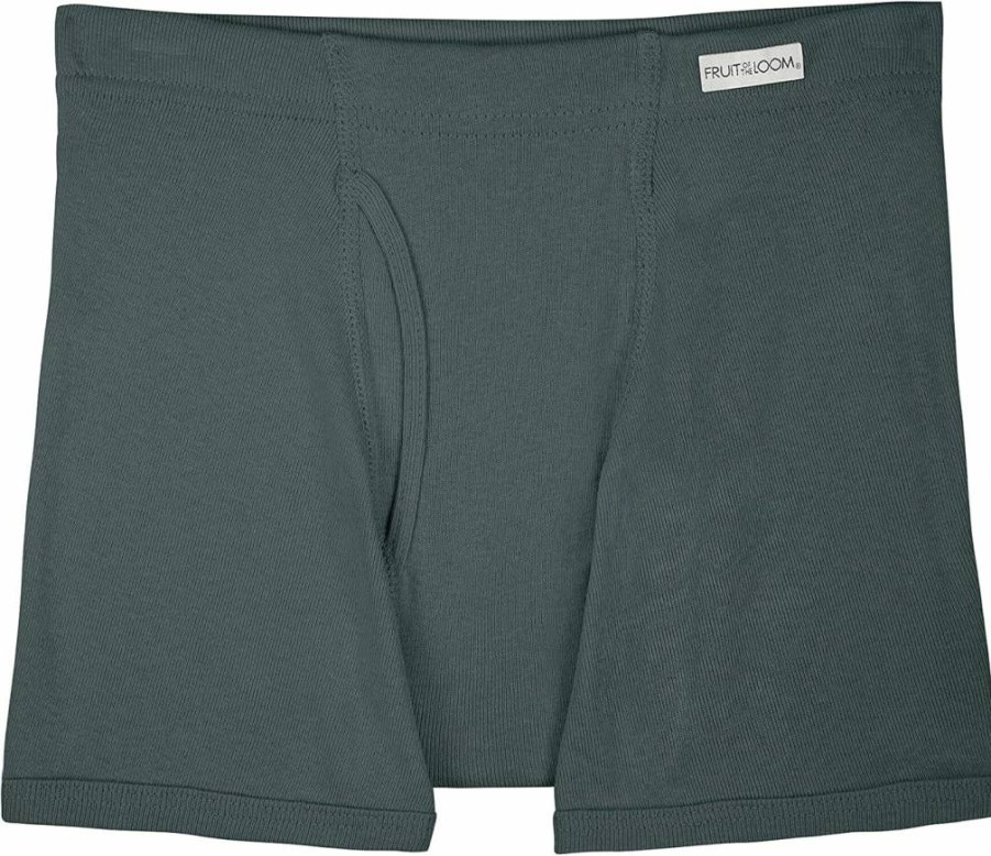 Fruit of the Loom Boys' Soft Cotton Boxer Briefs - Comfortable Underwear for Kids & Teens