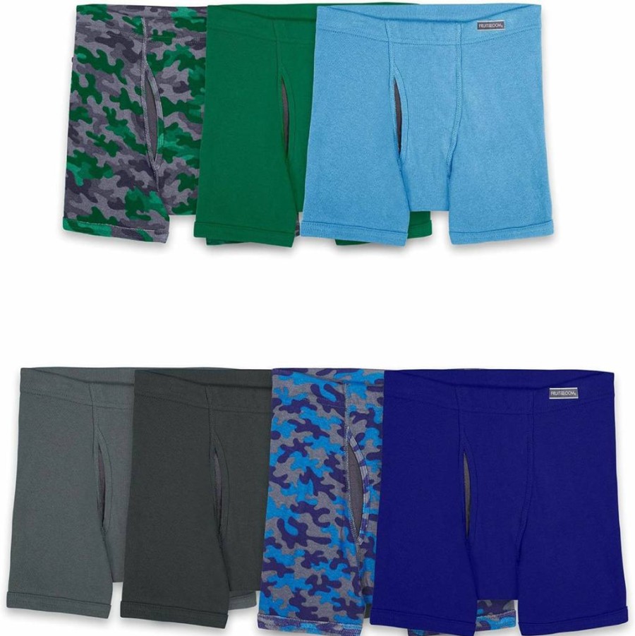 Fruit of the Loom Boys' Coolzone Boxer Briefs with Comfort Fly - Breathable Underwear for Active Kids