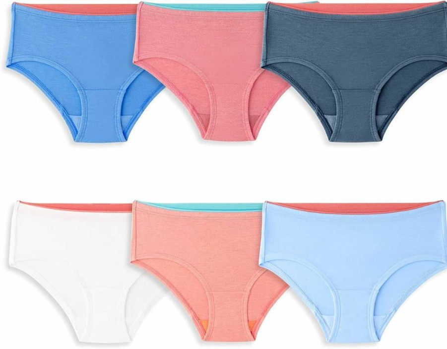 Fruit Of The Loom Girls' Soft 360 Stretch Modal Underwear - Breathable & Comfortable Panties for Kids