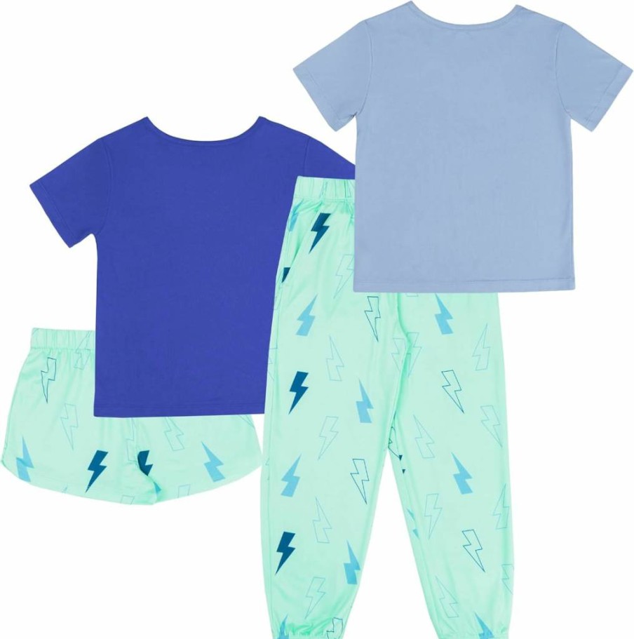 Fruit Of The Loom Girls' 4-Piece Pajama Set - Loose Fit Sleepwear for Girls