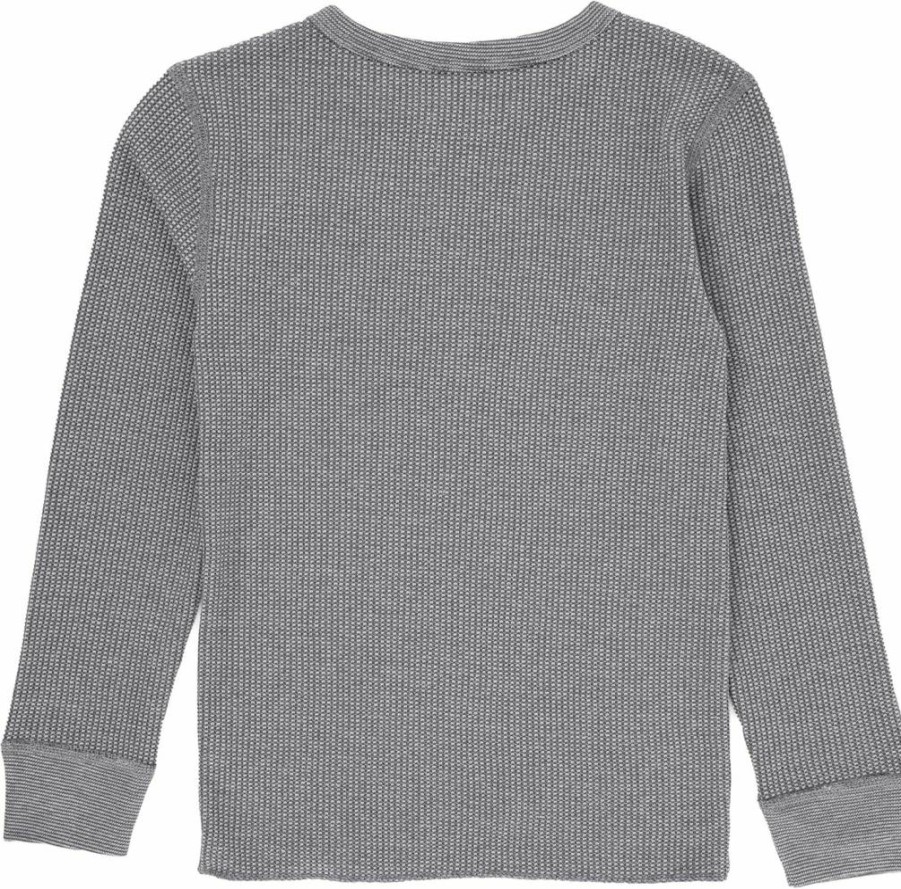 Fruit Of The Loom Boys' Thermal Waffle Crew Neck Shirt 2-Pack, Premium Cotton Warm Top