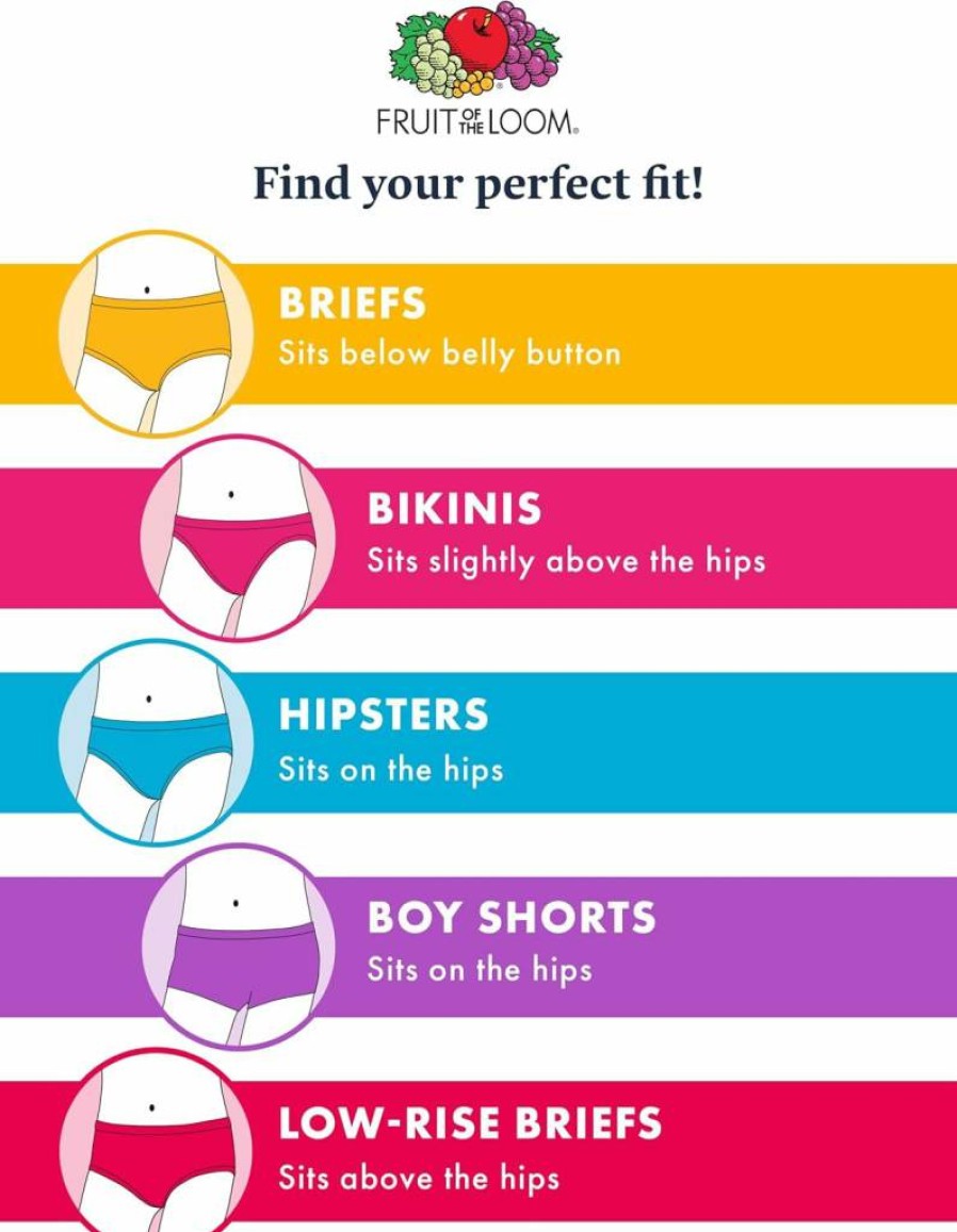 Fruit of the Loom Girls' Soft Breathable Cotton Underwear - Comfortable Kids' Underwear Pack