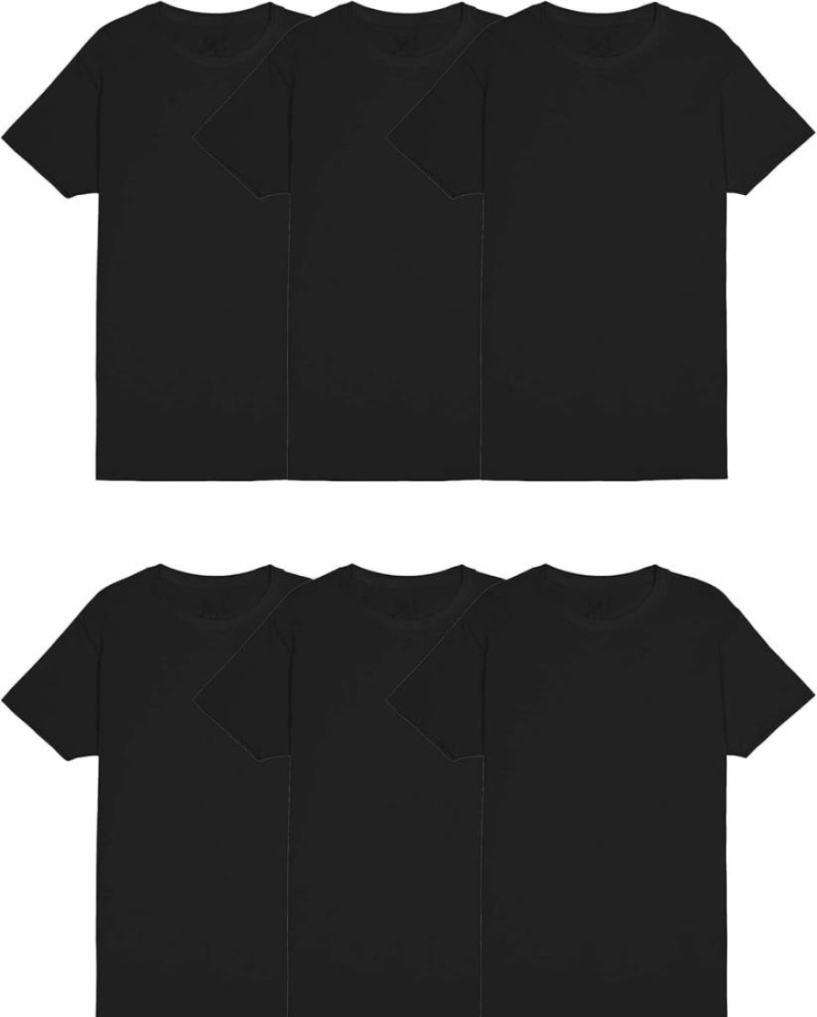Fruit of the Loom Men's Moisture Wicking Crew Neck Undershirt Tag-Free Tee Big & Tall Sizes Available