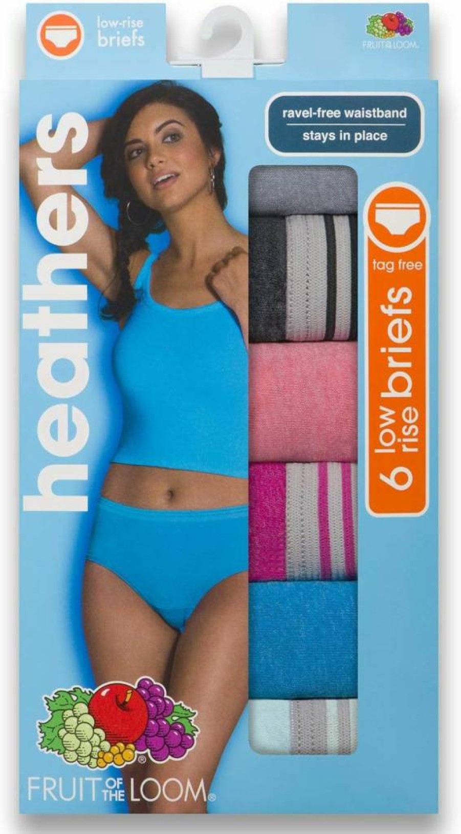 Fruit of the Loom Women's Soft Cotton Blend Low Rise Briefs - Comfortable Underwear for Everyday Wear