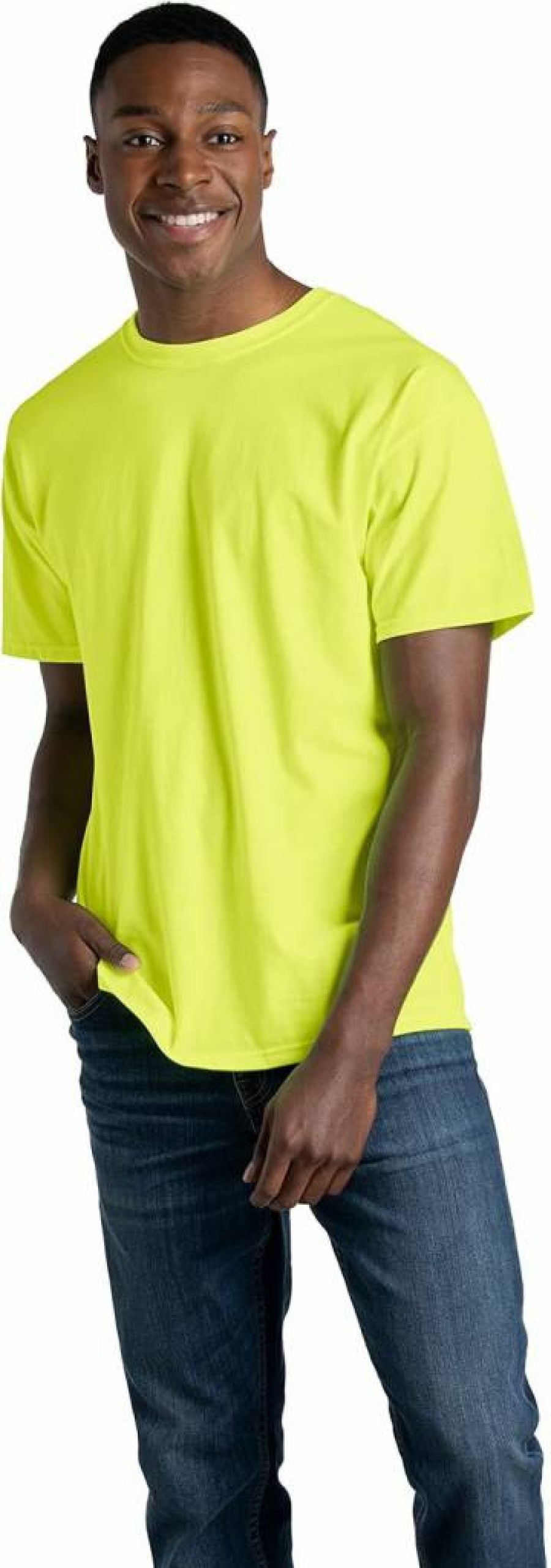 Fruit of the Loom Men's Eversoft Cotton T-Shirts - Breathable, Moisture-Wicking, Odor Control Tees for Men (Sizes S-4X)