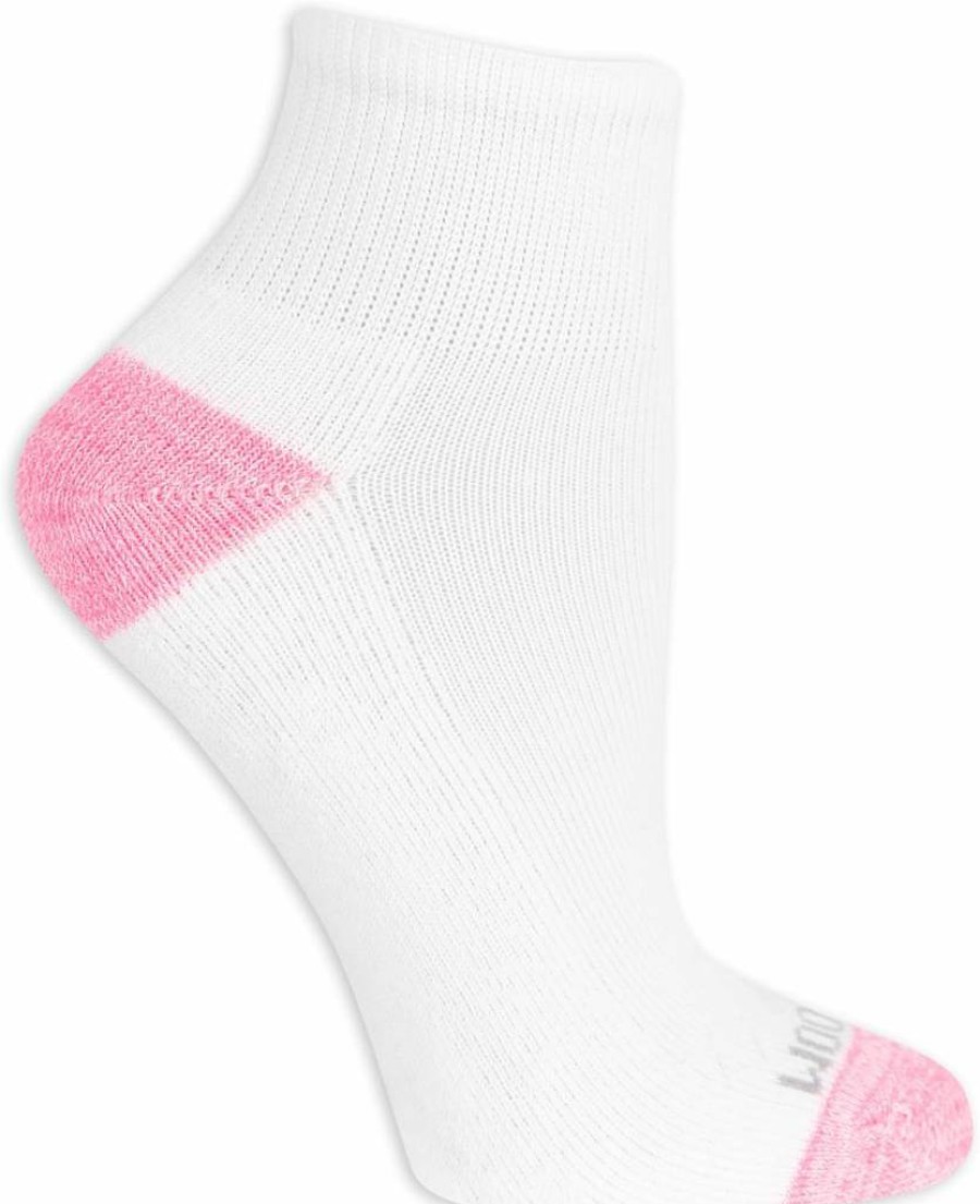 Fruit of the Loom Women's 10-Pack Soft Cushioned Ankle Socks for Everyday Comfort