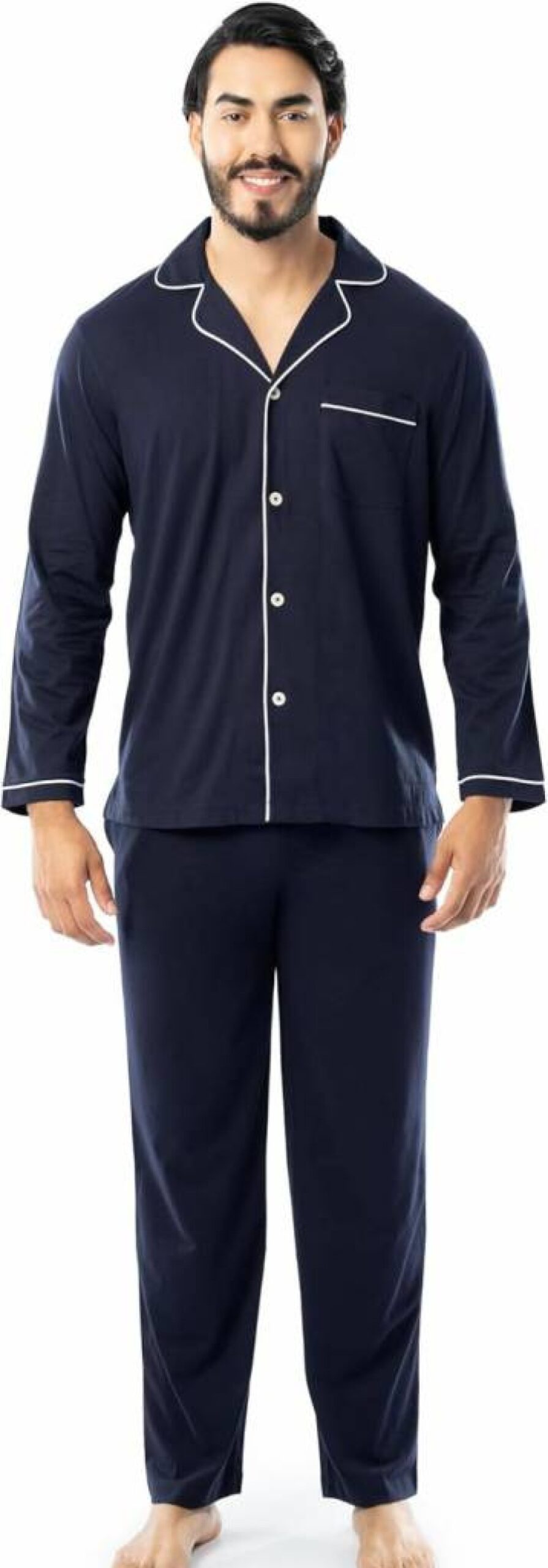 Fruit of the Loom Men's Comfortable Jersey Knit Pajama Set for Relaxation and Sleep