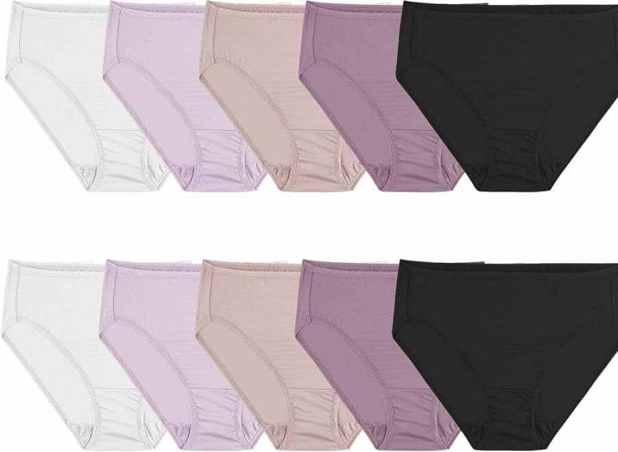 Fruit of the Loom Women's Plus Size Microfiber Underwear - Lightweight, Breathable & Comfortable Panties