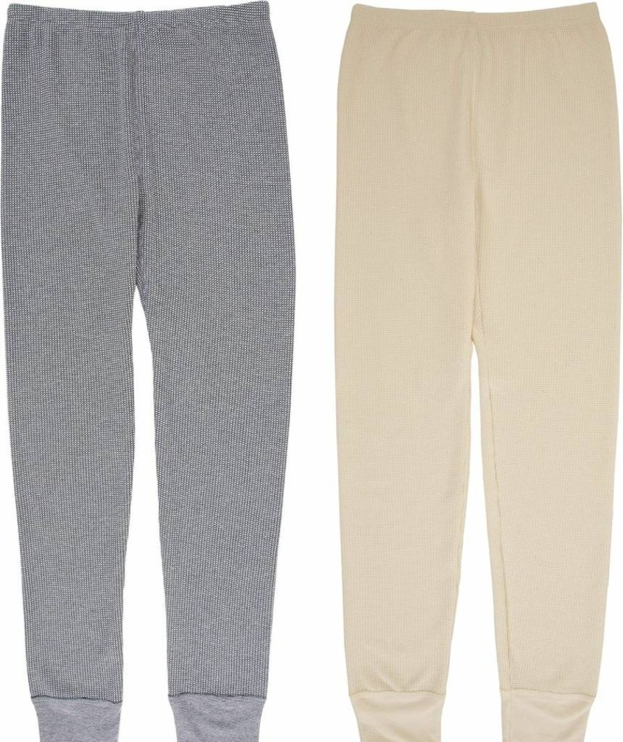 Fruit of the Loom Girls' 2-Pack Thermal Waffle Bottoms - Premium Winter Warmth Pants