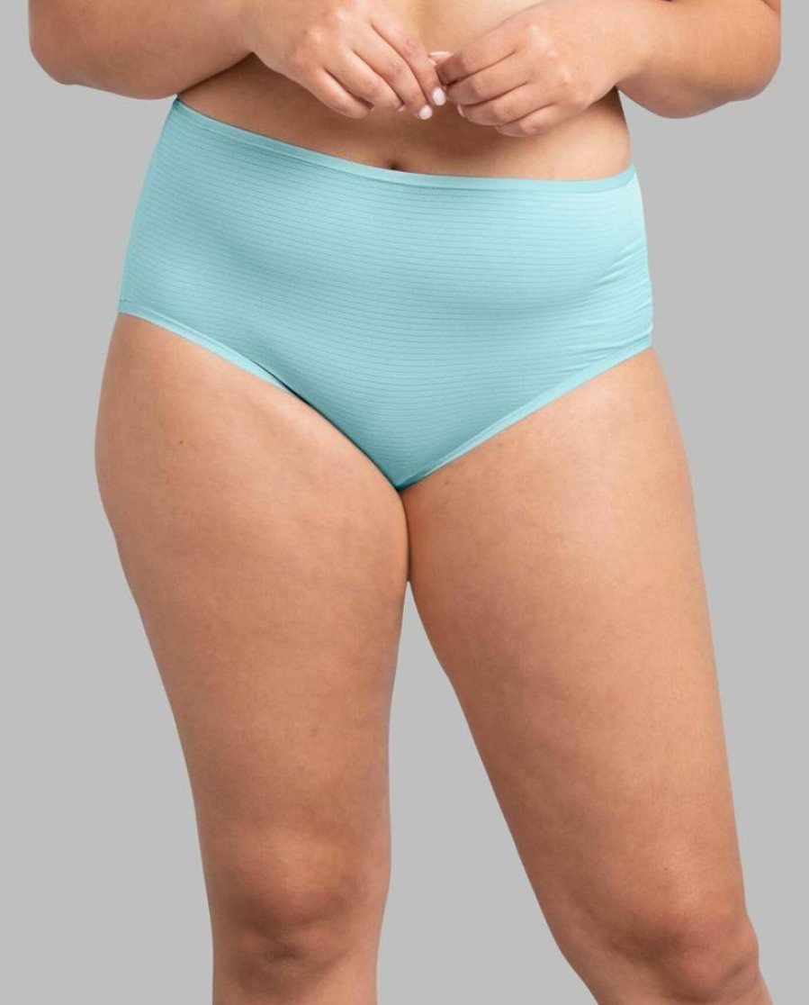 Fruit of the Loom Women's Plus Size Breathable Underwear - Moisture Wicking & Comfortable for All-Day Cool Wear