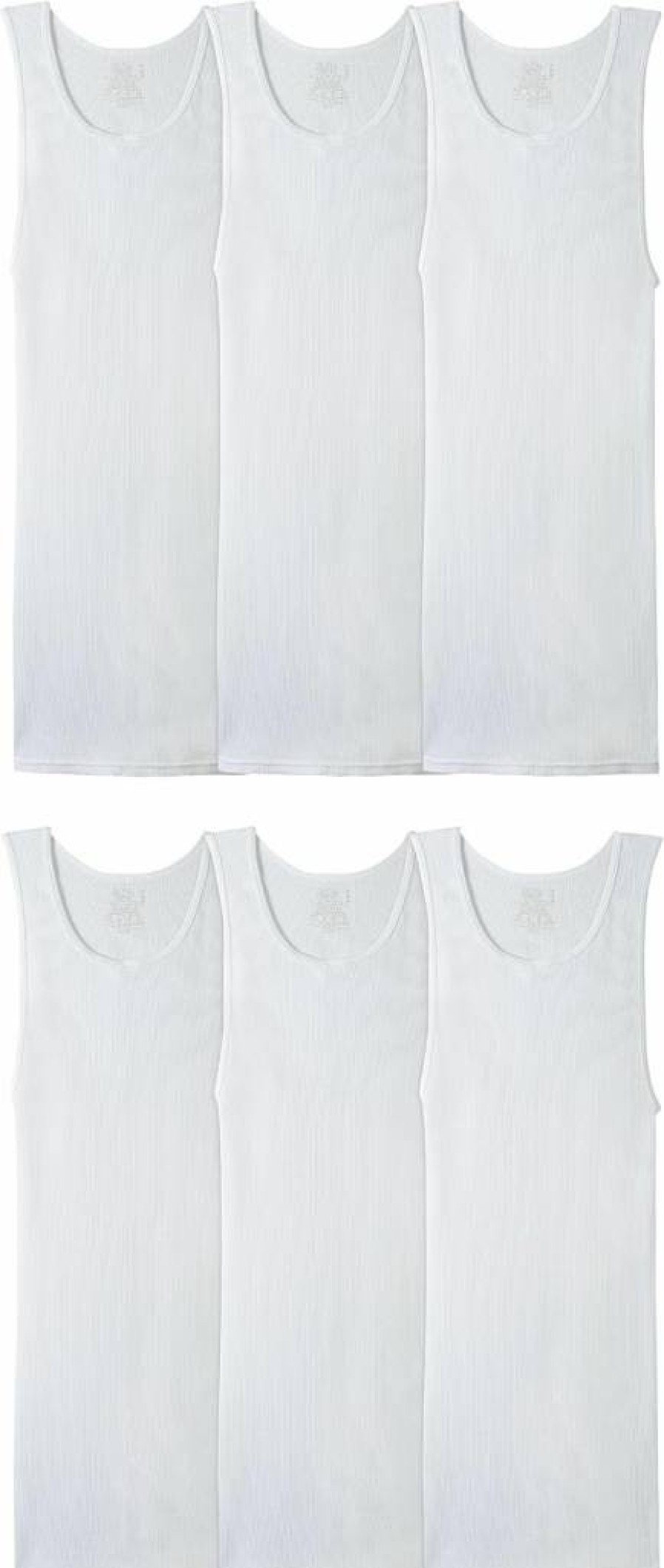 Fruit of the Loom Men's Moisture Wicking A-Shirt Sleeveless Undershirt - Breathable Tag-Free Tank Top for Comfort