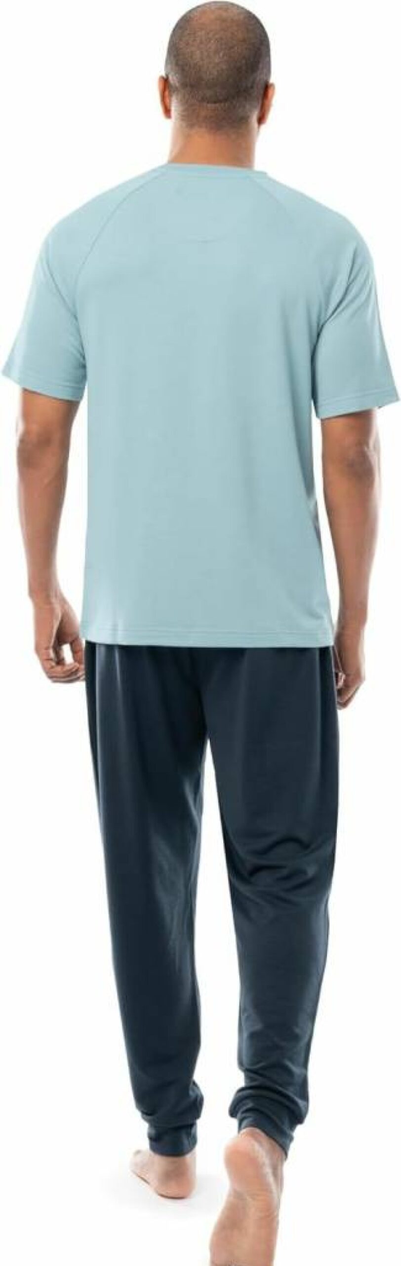 Fruit of the Loom Men's French Terry Sleep Pajama Set - Comfortable Top & Jogger Pants for Relaxation