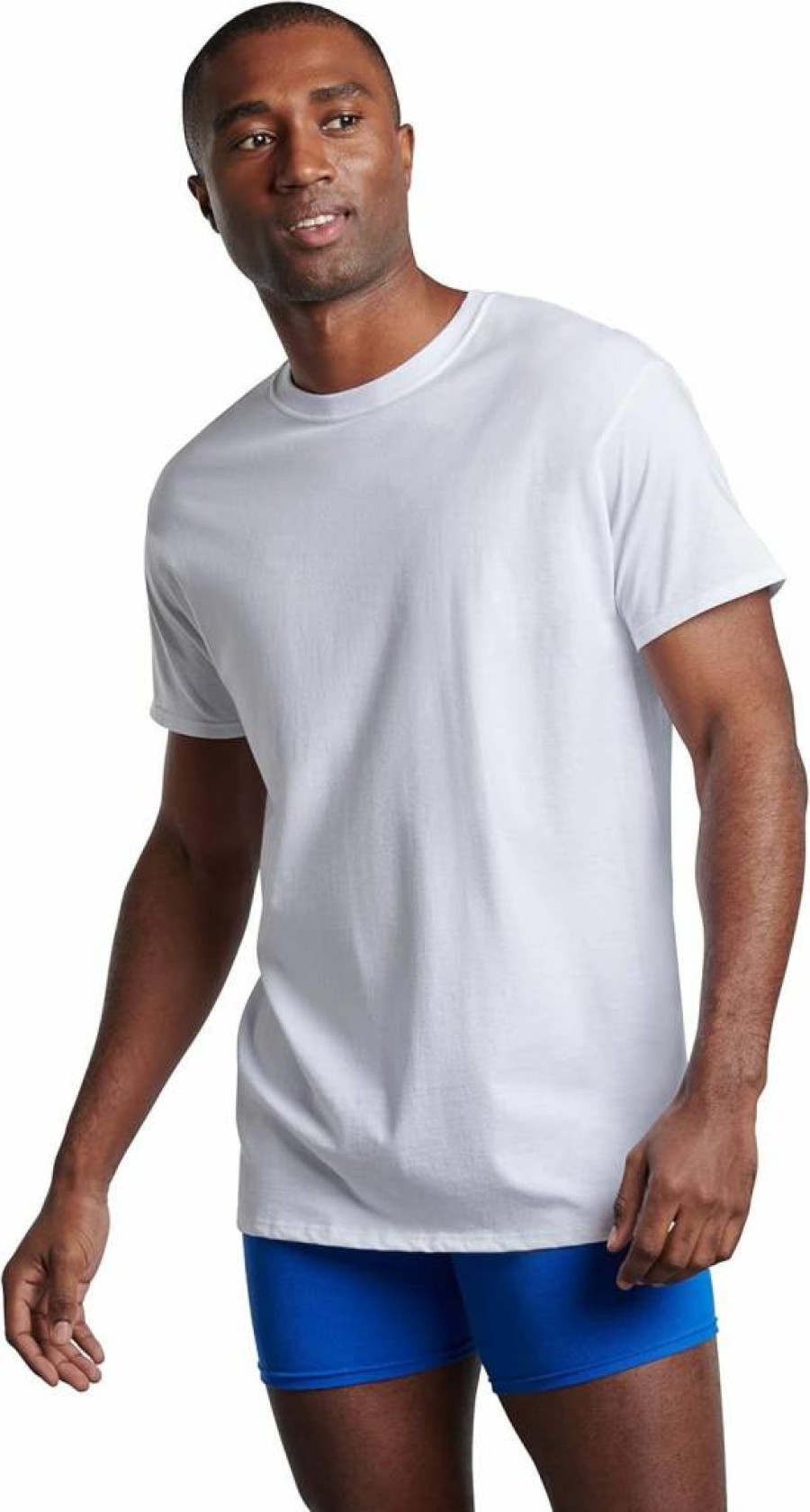 Fruit of the Loom Men's Breathable Tag-Free Cotton Undershirts for Comfort & Durability