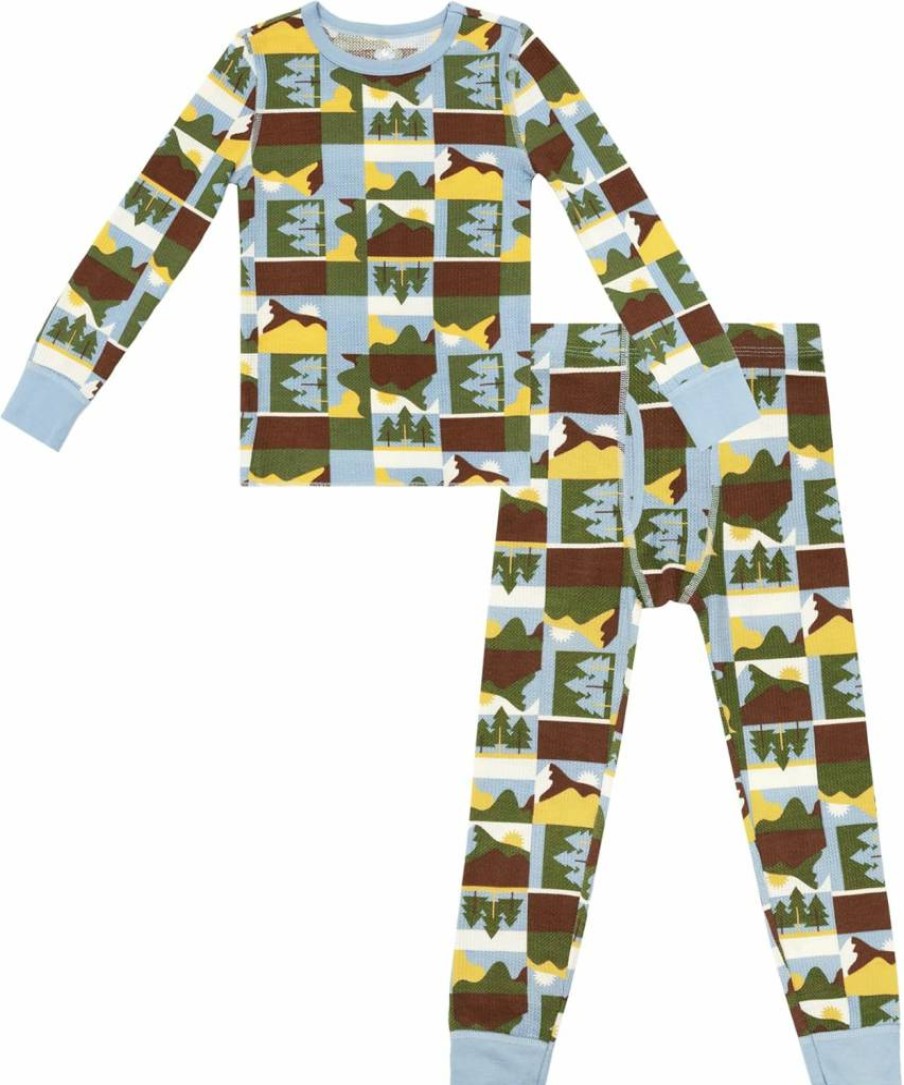 Fruit Of The Loom Boys' Thermal Underwear Set - Premium Waffle Knit Long Sleeve Shirt & Pants for Kids
