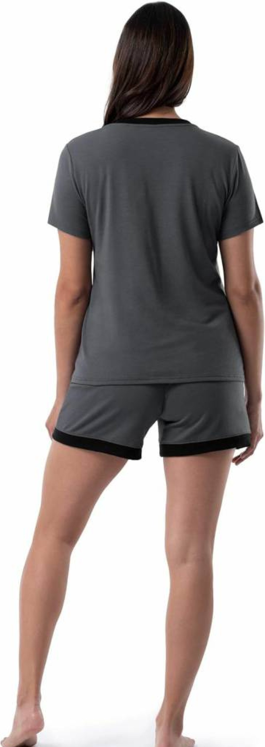 Fruit of the Loom Women's 2-Piece Sleep Set - Soft Short Sleeve Tee & Comfortable Shorts for Nightwear