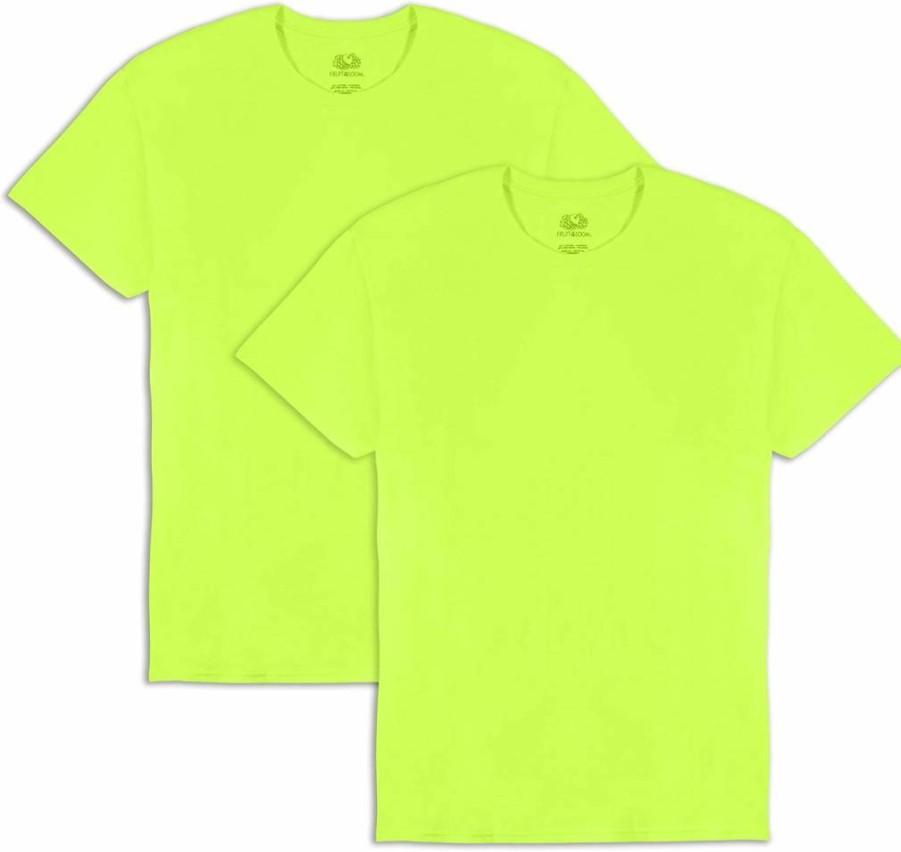 Fruit of the Loom Men's Eversoft Cotton T-Shirts - Breathable, Moisture-Wicking, Odor Control Tees for Men (Sizes S-4X)