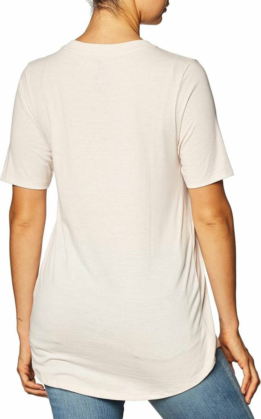 Fruit of the Loom Women's Comfort Stretch V-Neck Short Sleeve T-Shirt - Soft Casual Basic Tee for Everyday Wear