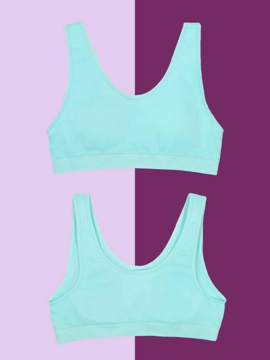 Fruit of the Loom Girls' Seamless Stretch Sports Bra - Comfortable Breathable Activewear for Teens and Kids