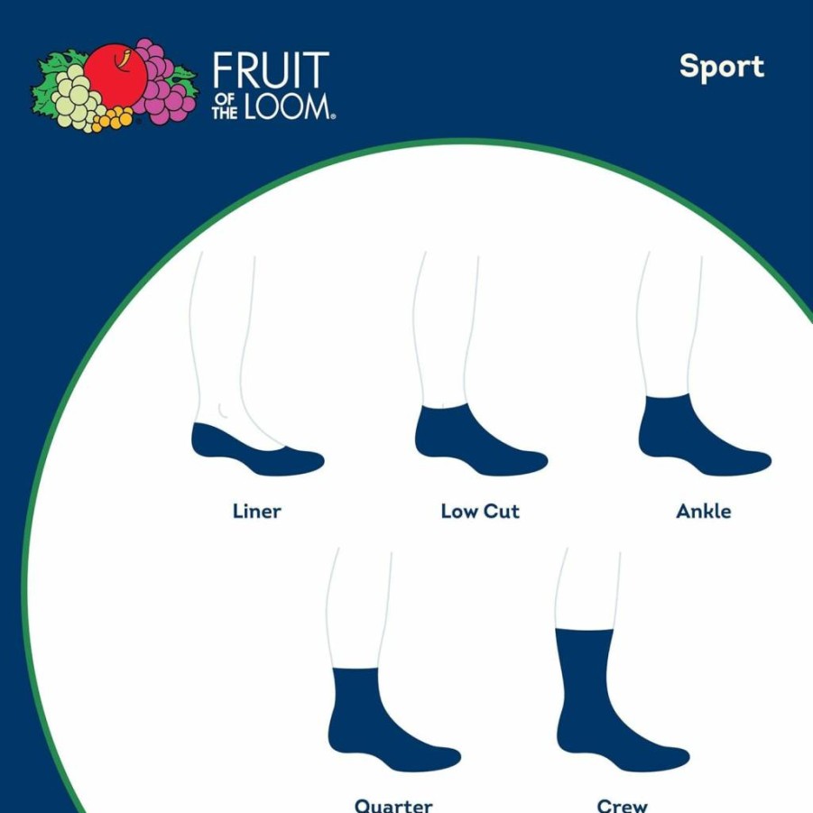 Fruit of the Loom Men's 10-Pack Comfort Crew Socks for Everyday Wear