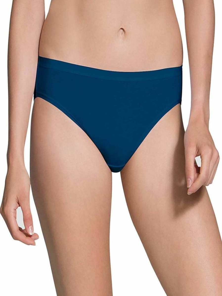 Fruit of the Loom Women's Soft Cotton Blend Bikini Underwear - Comfortable Breathable Panties