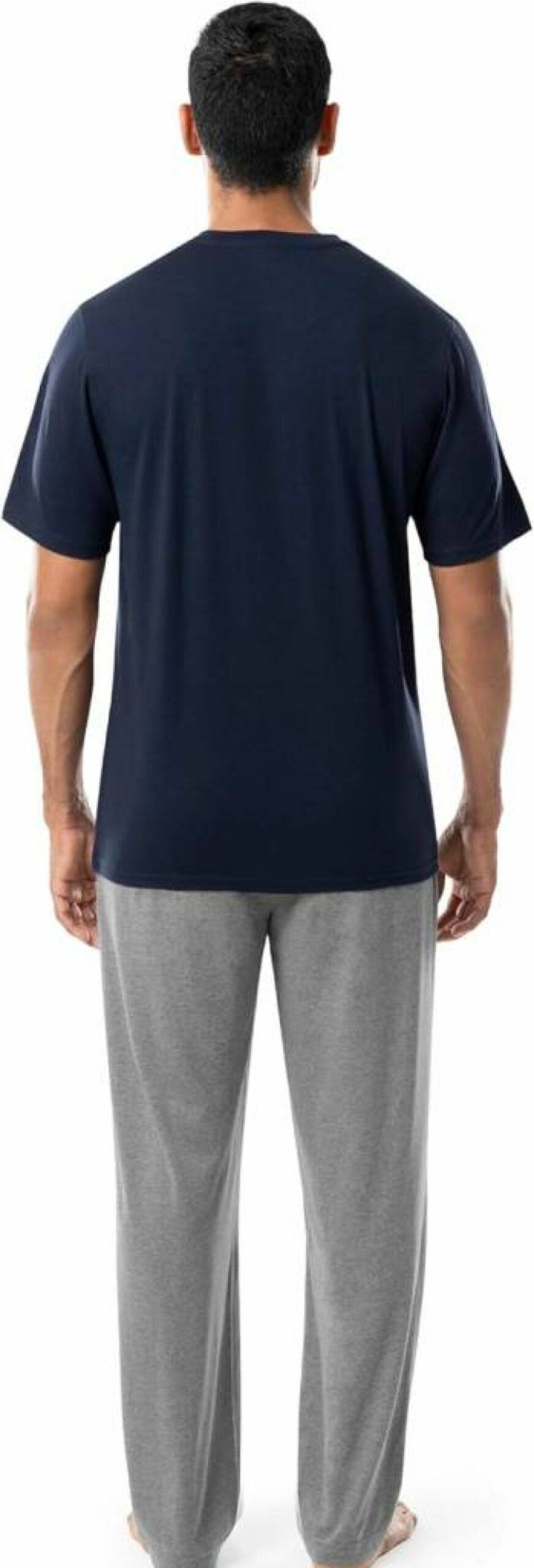 Fruit of the Loom Men's Comfortable 2-Piece Jersey Knit Pajama Set for Relaxation & Sleep