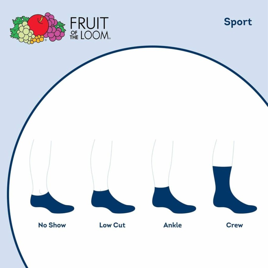 Fruit Of The Loom Boys' Crew Socks 12-Pack - Soft Everyday Active Socks for Kids