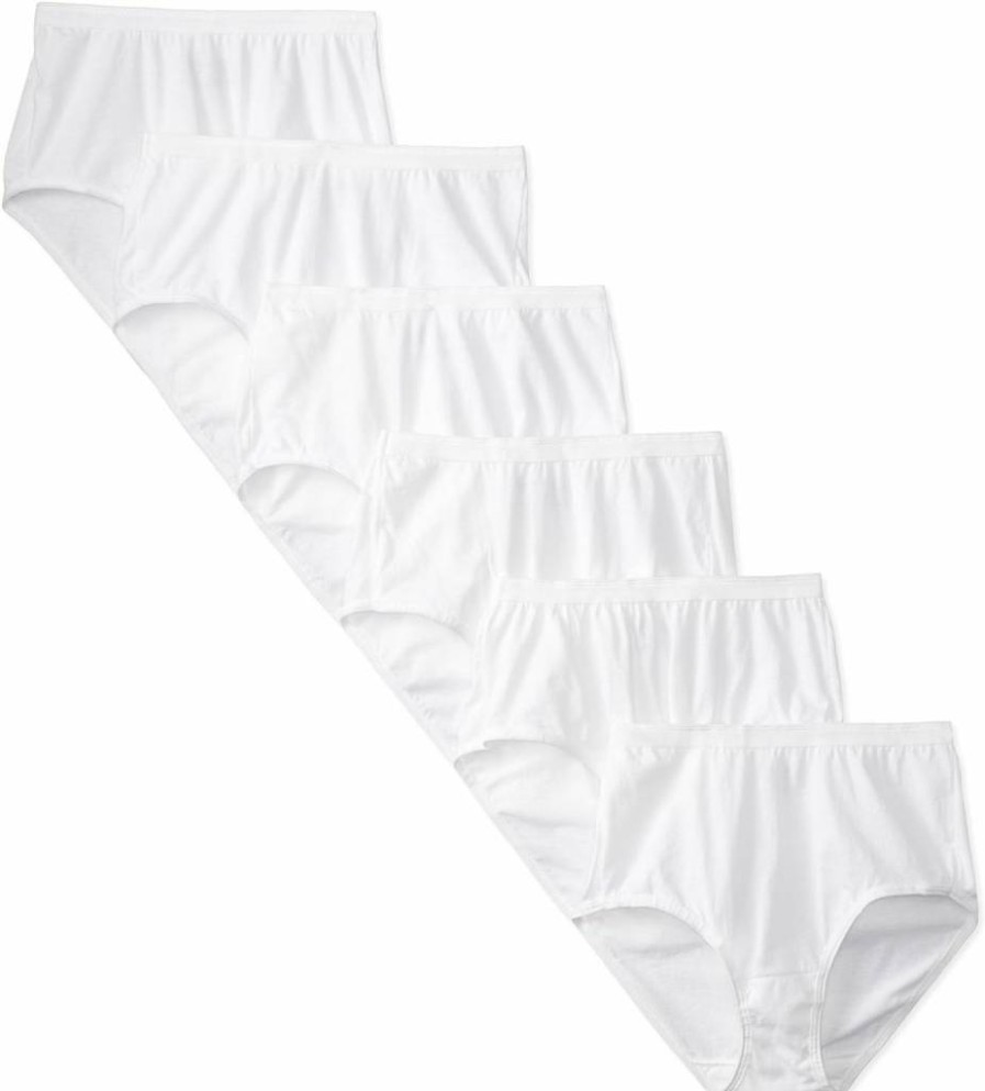 Fruit of the Loom Women's Cotton Brief Underwear - Tag-Free, Breathable, Plus Size Options - Soft Comfort for Everyday Wear