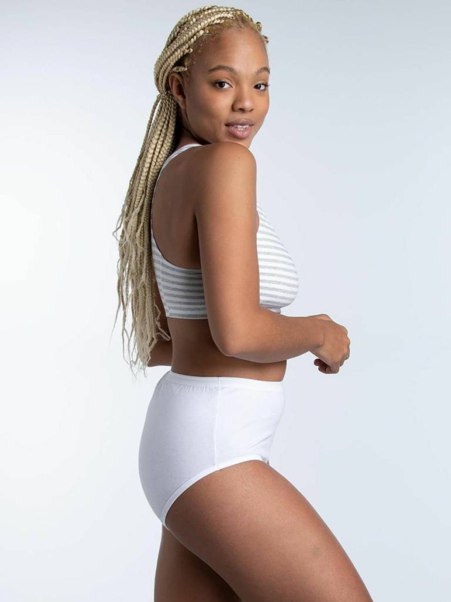 Fruit of the Loom Women's Cotton Brief Underwear - Tag-Free, Breathable, Plus Size Options - Soft Comfort for Everyday Wear