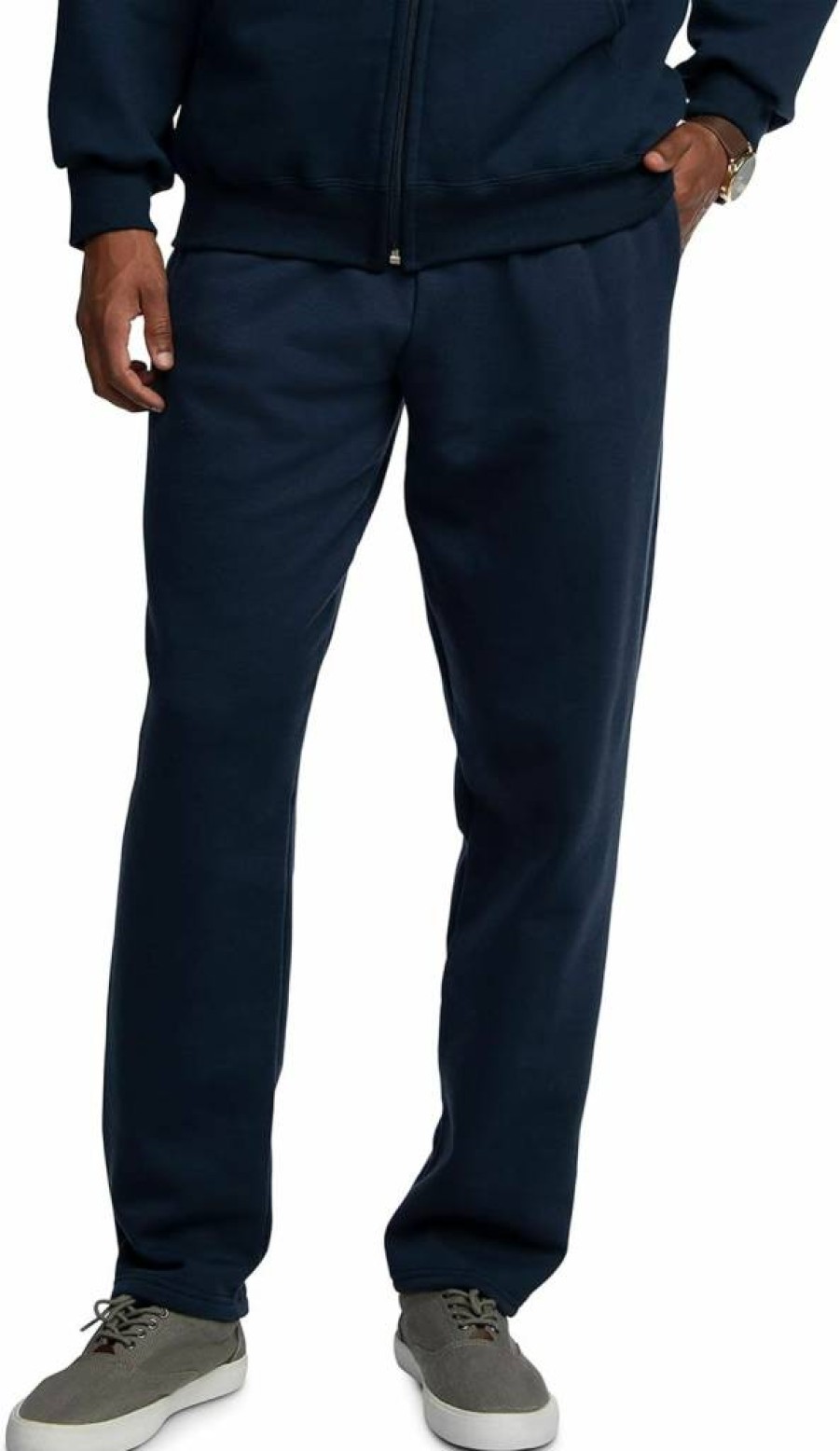Fruit of the Loom Men's Eversoft Fleece Sweatpants with Pockets - Moisture Wicking, Breathable Comfort, Sizes S to 4X