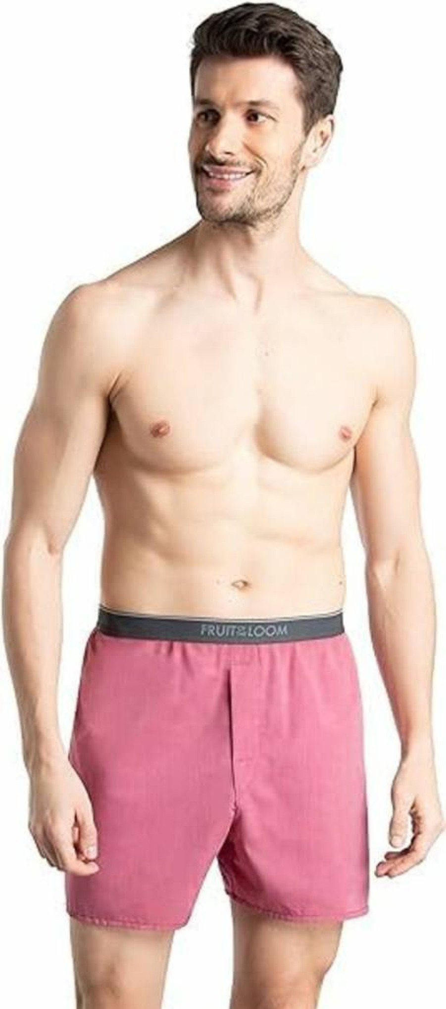 Fruit of the Loom Men's 6-Pack Comfort Fit Exposed Waistband Boxer Briefs Underwear