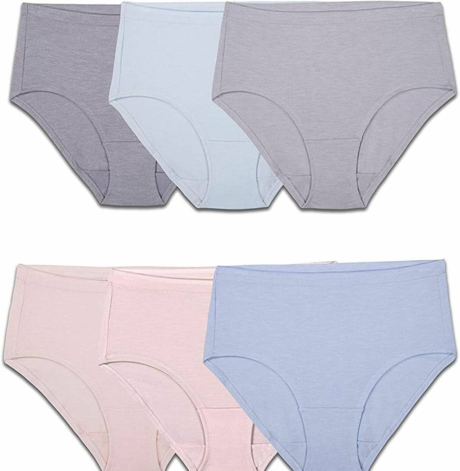 Fruit of the Loom Women's BeyondSoft Plus Size Underwear - Ultra Soft Comfort Fit Briefs for Everyday Wear